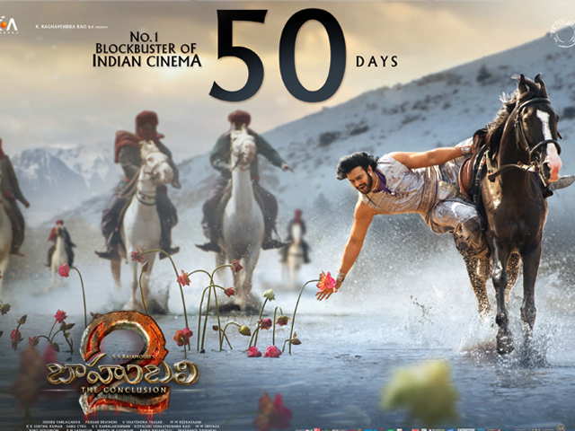 Baahubali 2 Movie 50 Days Posters